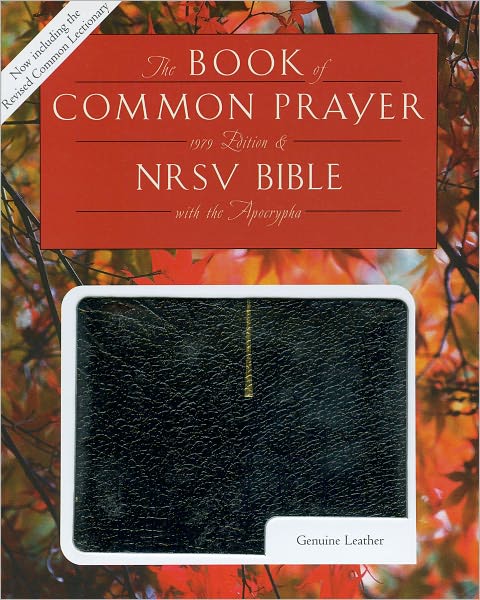 1979 Book of Common Prayer (RCL edition) and the New Revised Standard Version Bible with Apocrypha, genuine leather black, 9634AP