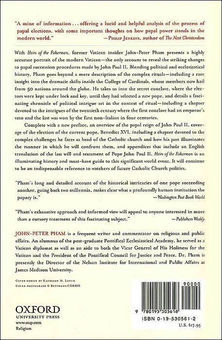Heirs of the Fisherman: Behind the Scenes of Papal Death and Succession: Includes coverage of the election of Pope Benedict XVI