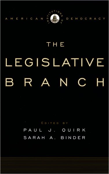 Institutions of American Democracy: The Legislative Branch