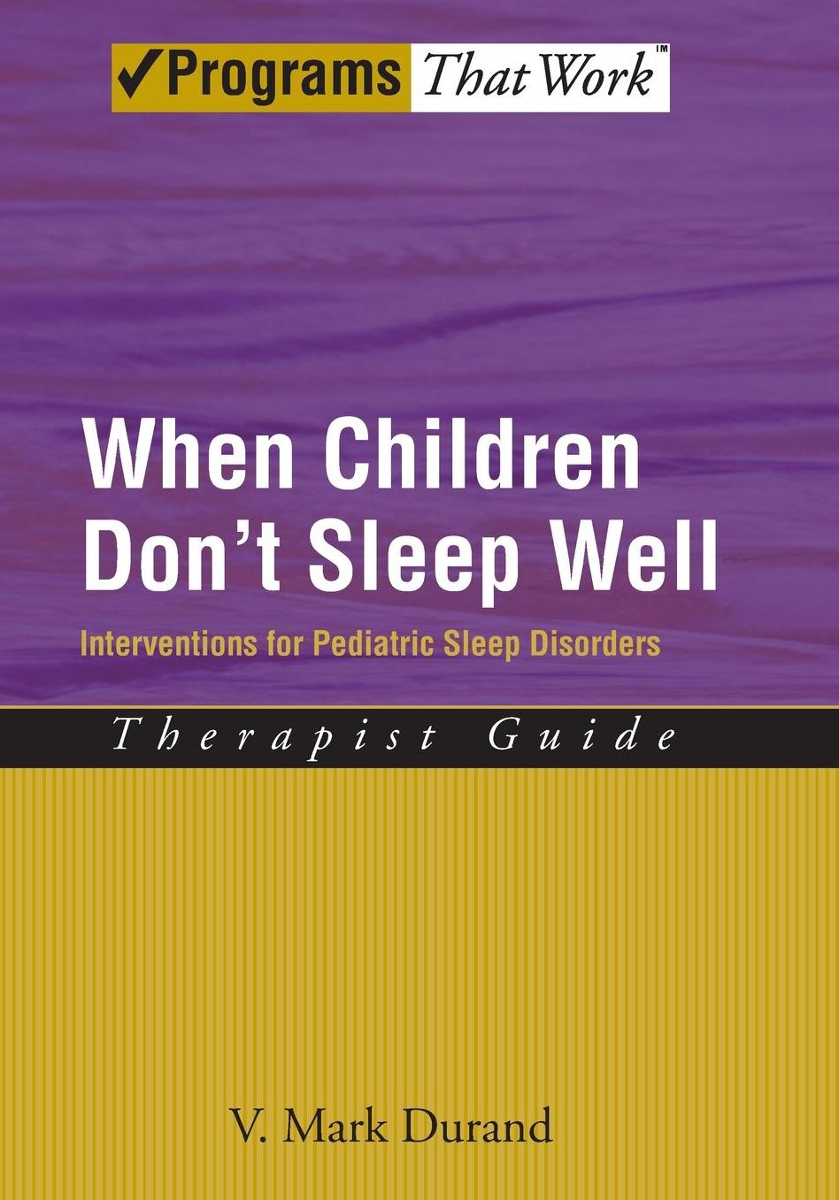 Pediatric Sleep Disorders: Therapist Guide
