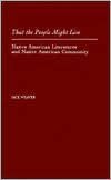 That the People Might Live: Native American Literatures and Native American Community
