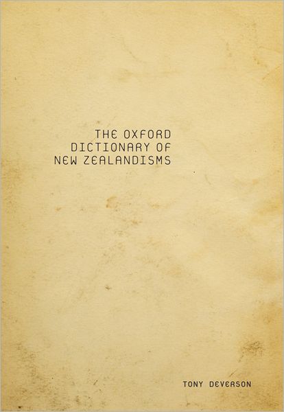 Oxford Dictionary of New Zealandisms