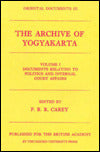 Archive of Yogyakarta: Documents Relating to Politics and Internal Court Affairs