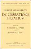 British Academy-Auctores Britannici Medii Aevi VII: De Cessatione Legalium