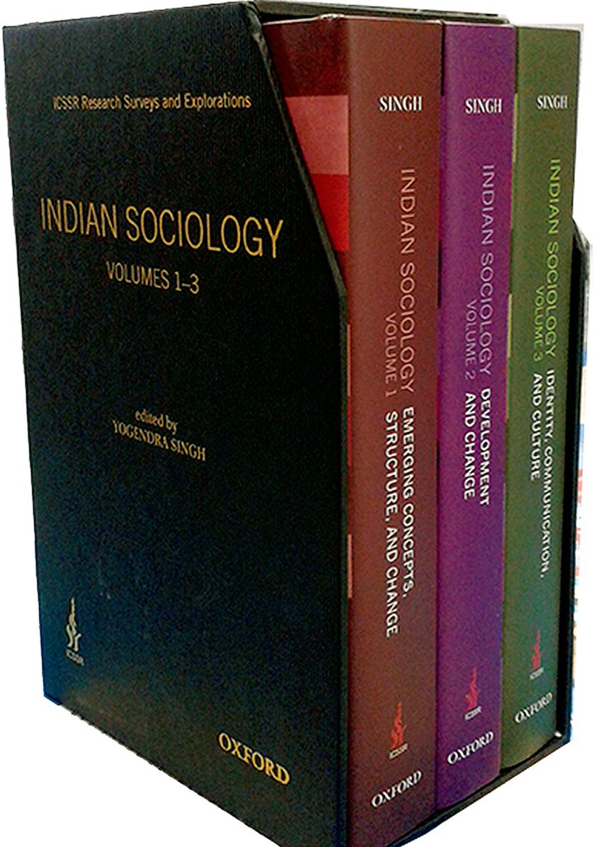Icssr Research Surveys and Explorations: Indian Sociology 3 Volume Set: Identity, Communication, and Culture/Develpment and Change/Emerging Concepts, Structure, and Change