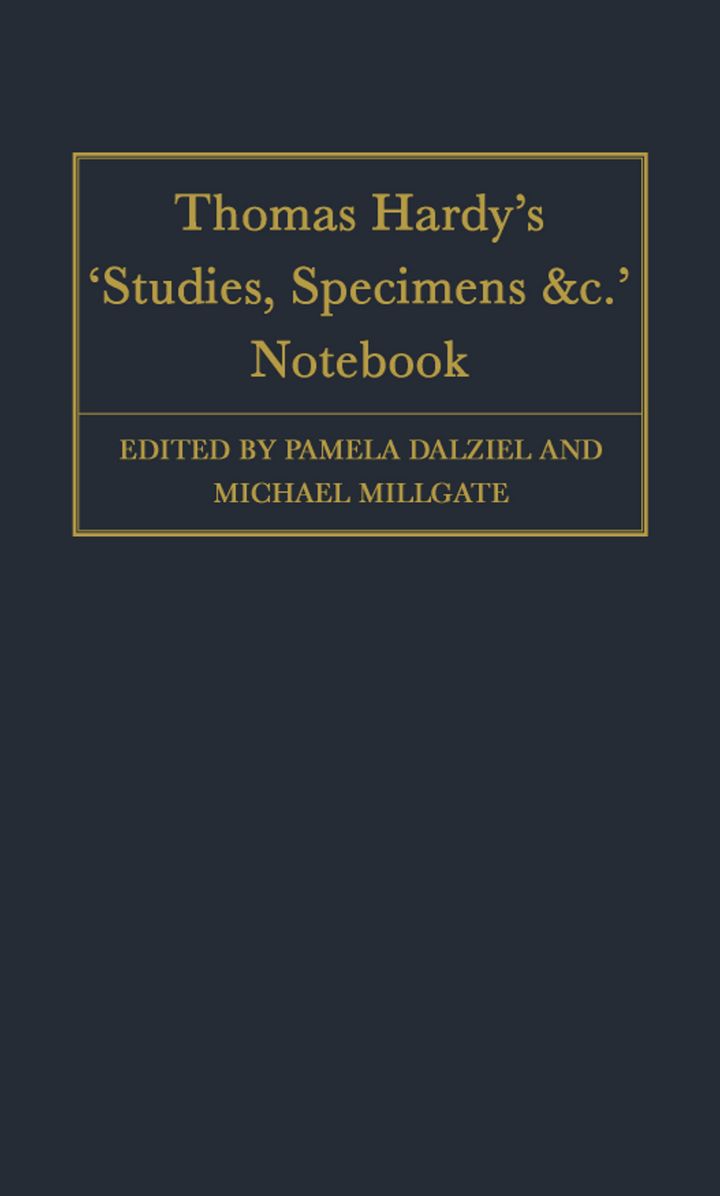 Thomas Hardy's "Studies, Specimens, Etc." Notebook