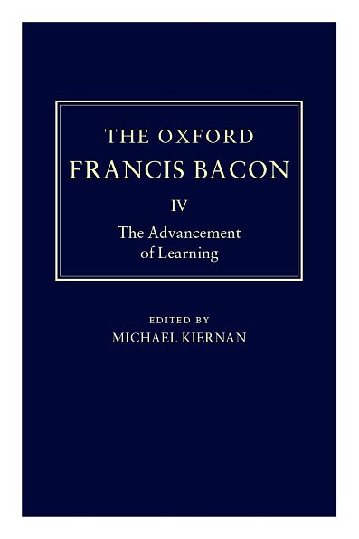 The Advancement of Learning (Oxford Edition)