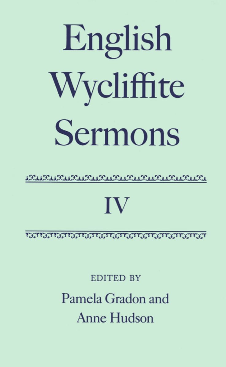 English Wycliffite Sermons