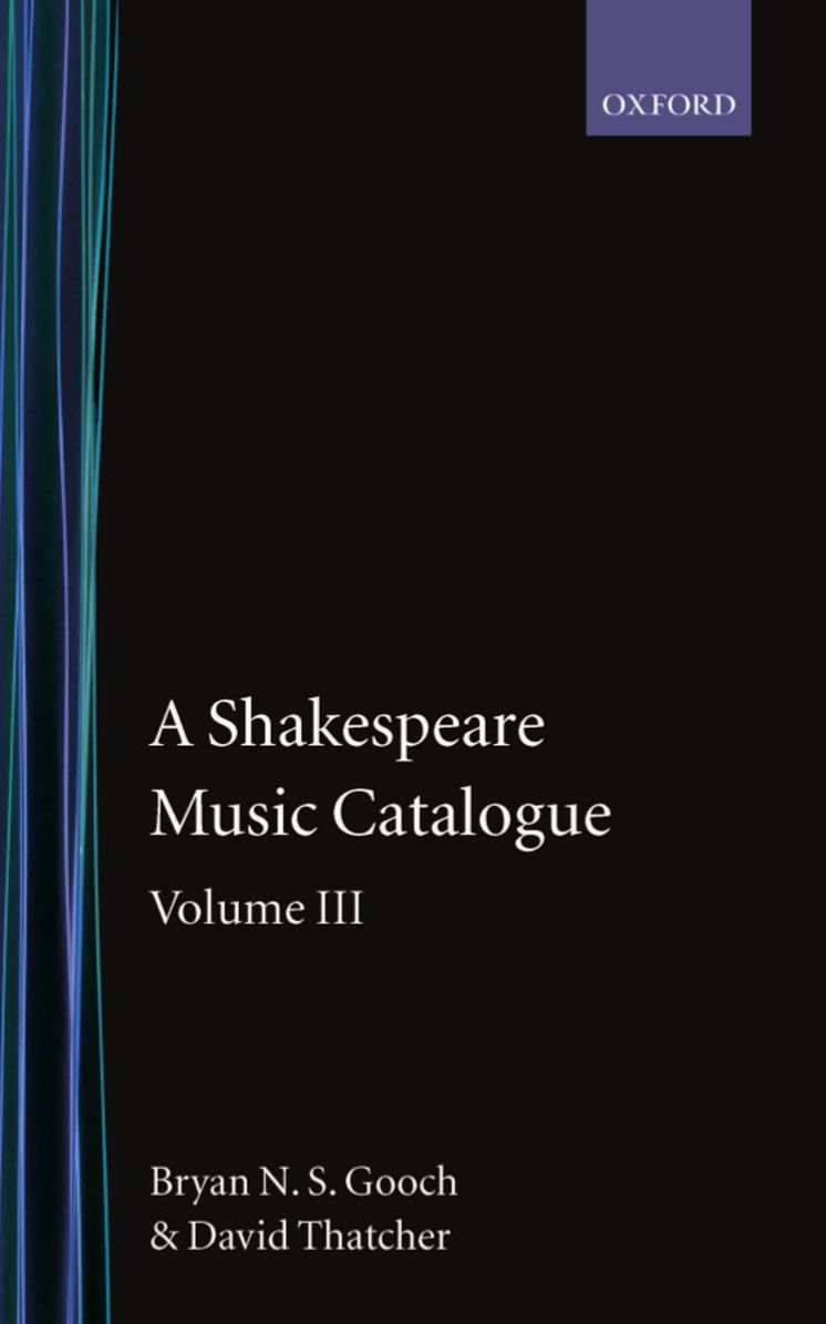 A Shakespeare Music Catalogue