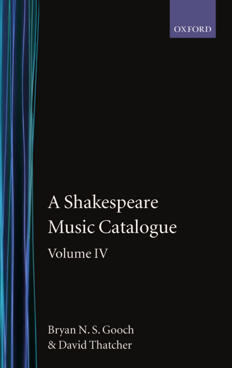 A Shakespeare Music Catalogue - Vol. 4: Indices