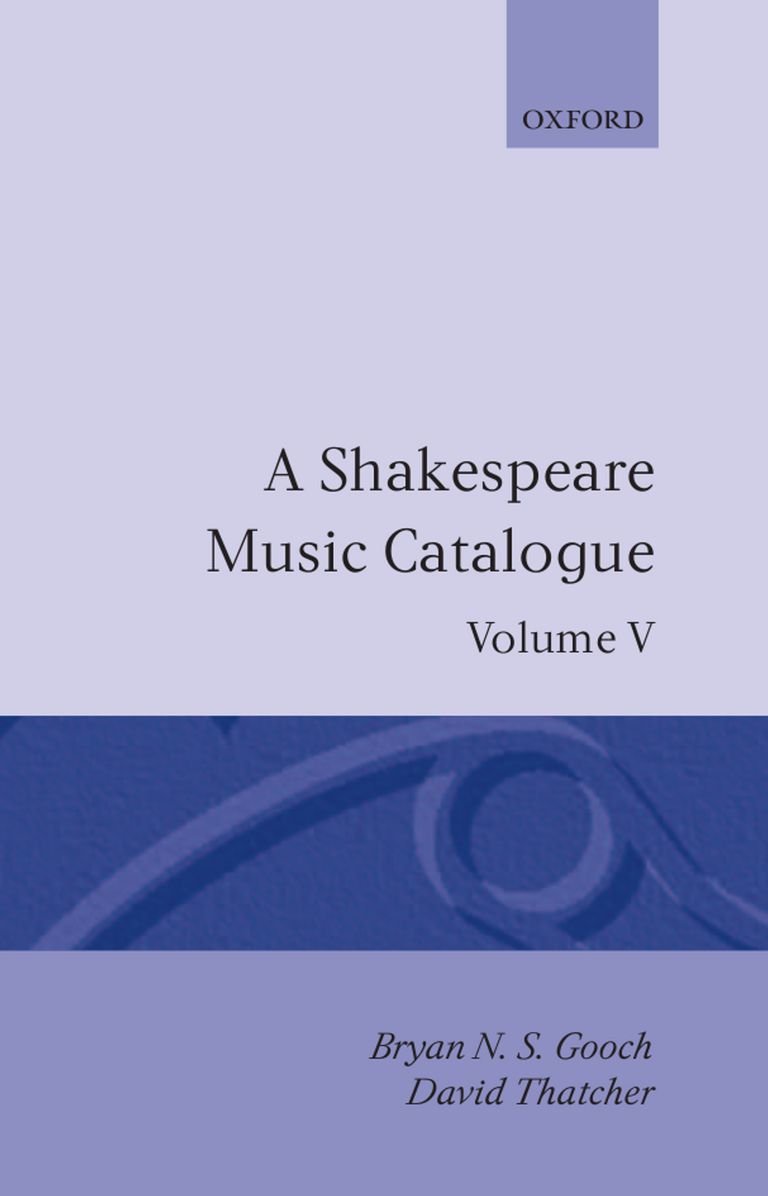 A Shakespeare Music: Bibliography
