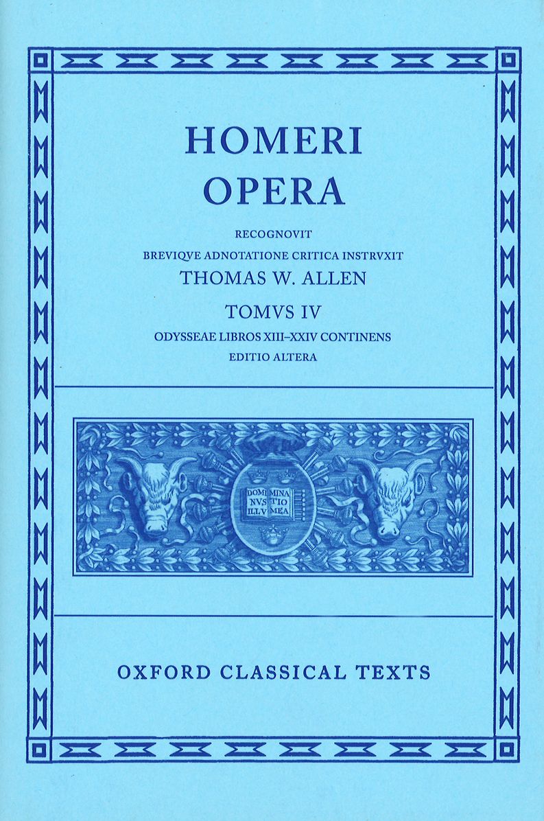 Homeri Opera: The Odyssey, Books XIII-XXIV