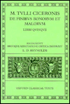 M. Tulli Ciceronis: De Finibus Bonorum Et Malorum: Libri Quinque
