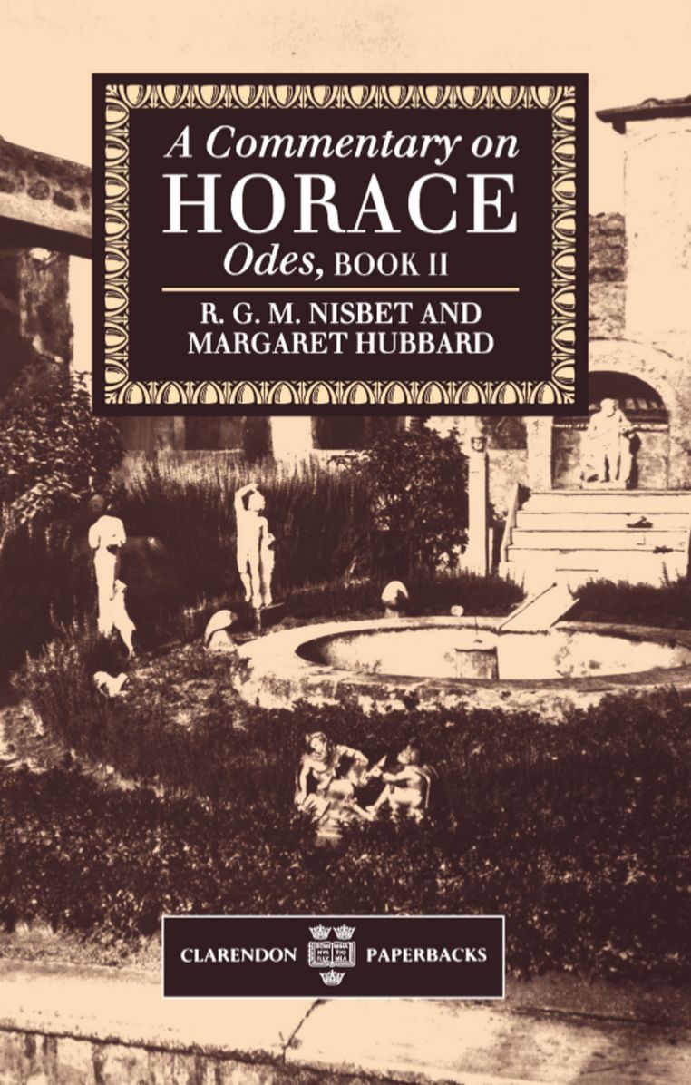 A Commentary on Horace: Odes, Book. II