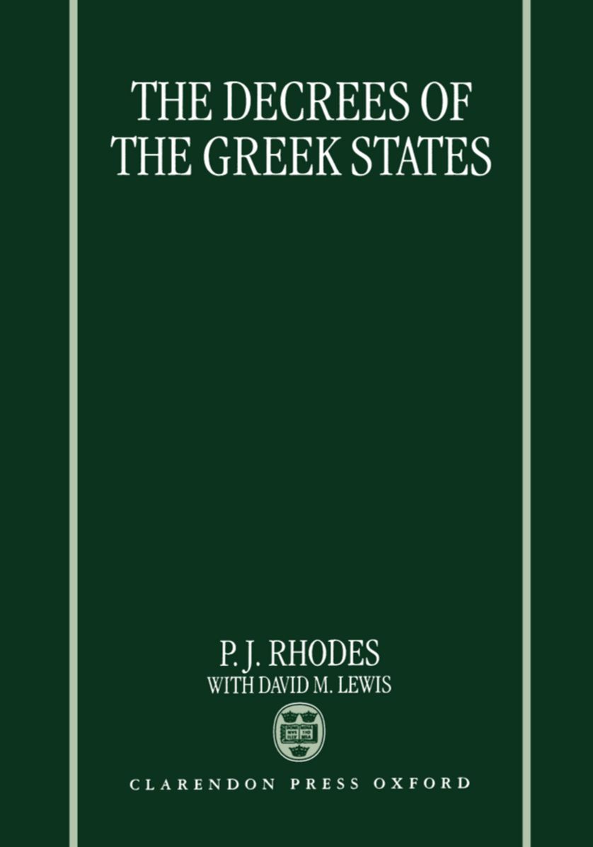 The Decrees of the Greek States