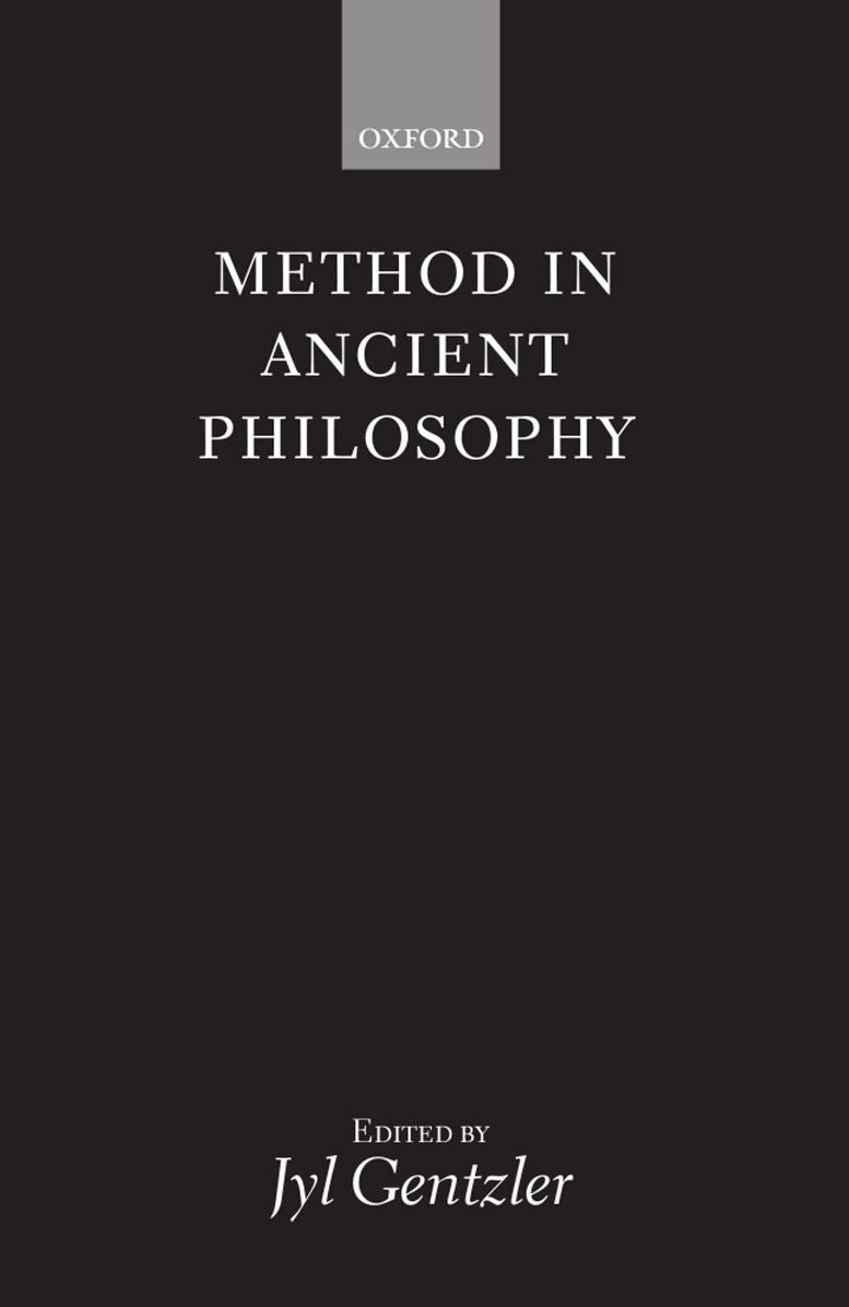 Method in Ancient Philosophy