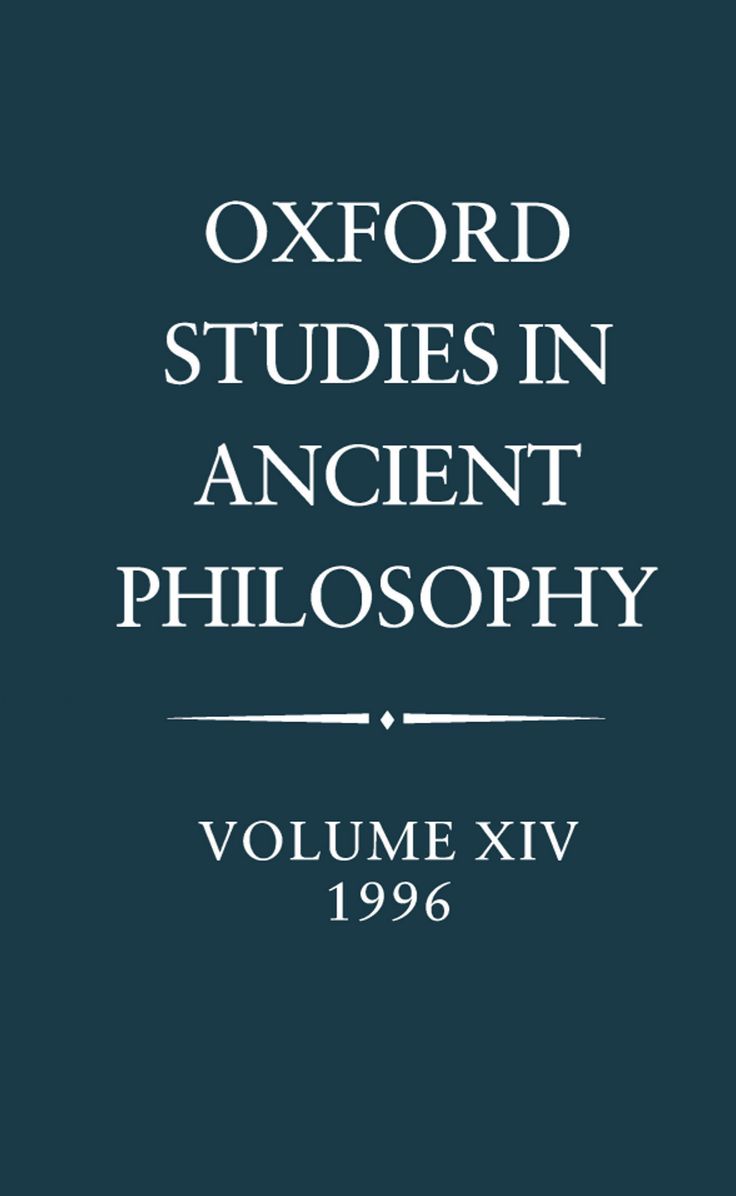 Ancient Philosophy 1996