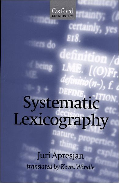 Systematic Lexicography