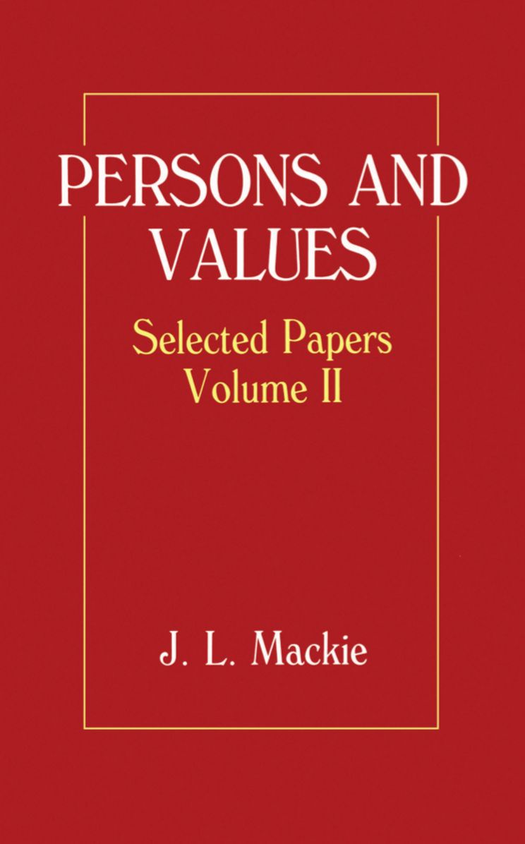 Persons and Values