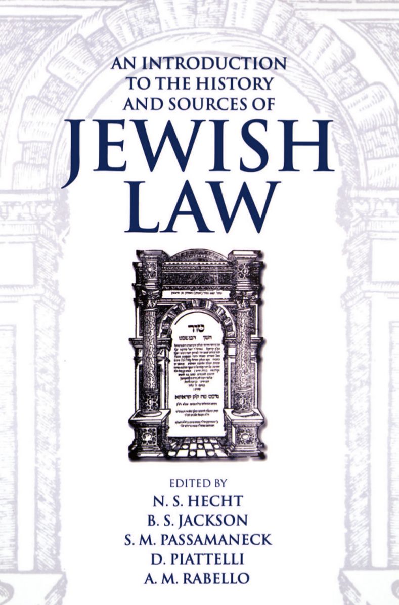 An Introduction to the History and Sources of Jewish Law