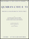 Qumrân Cave 4: Poetical and Liturgical Texts