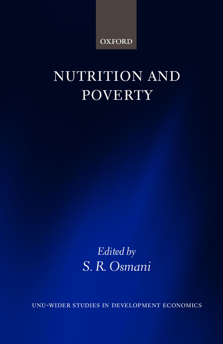 Nutrition and Poverty (Wider Studies in Development Economics Series)