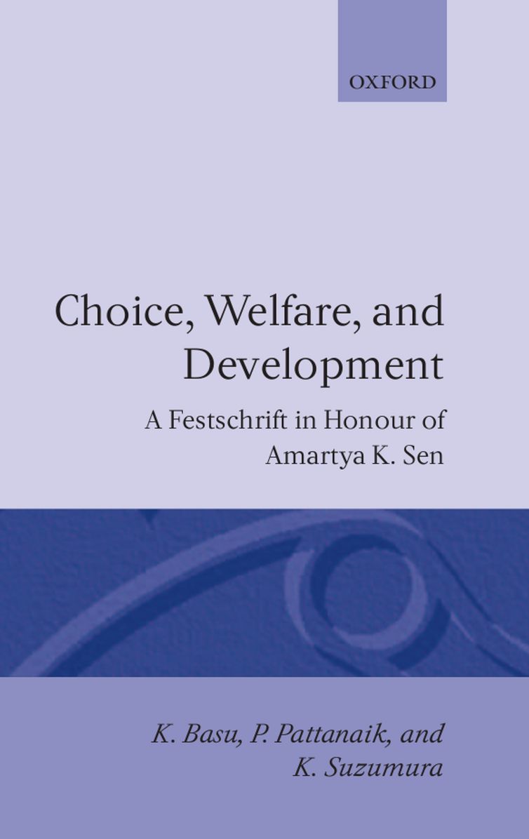 Choice, Welfare, and Development: Essays in Honour of Amartya K. Sen