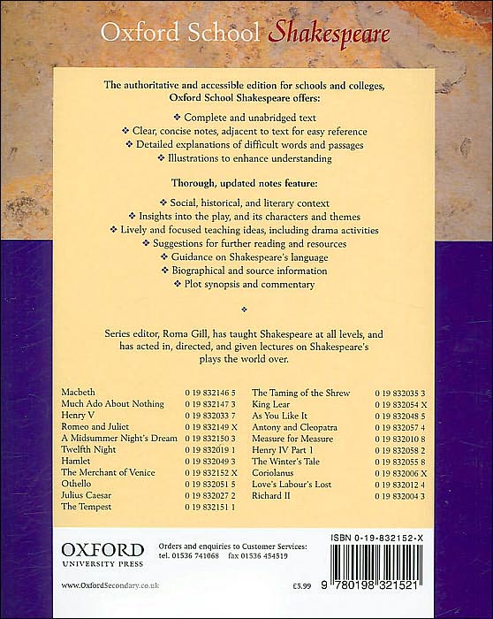The Merchant of Venice (Oxford School Shakespeare Series)
