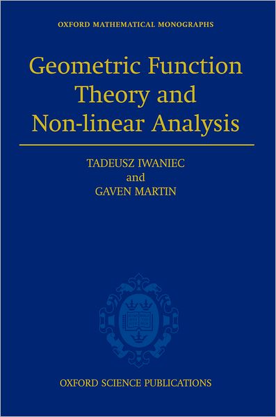 Geometric Function Theory and Non-linear Analysis