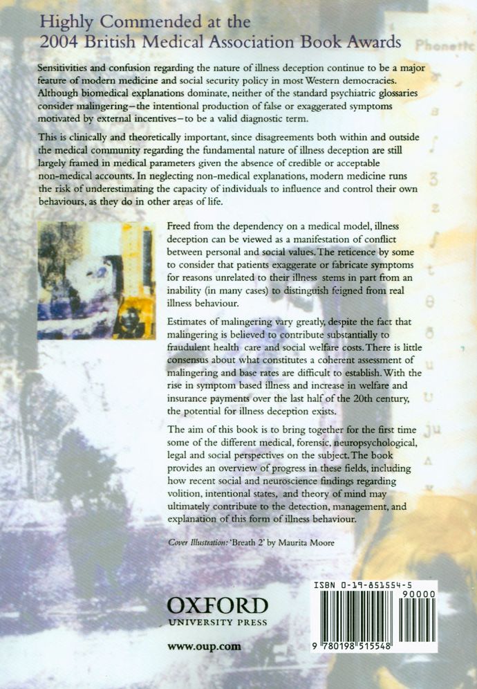 Malingering and Illness Deception