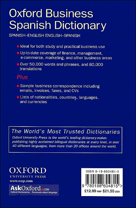 The Oxford Spanish Business Dictionary