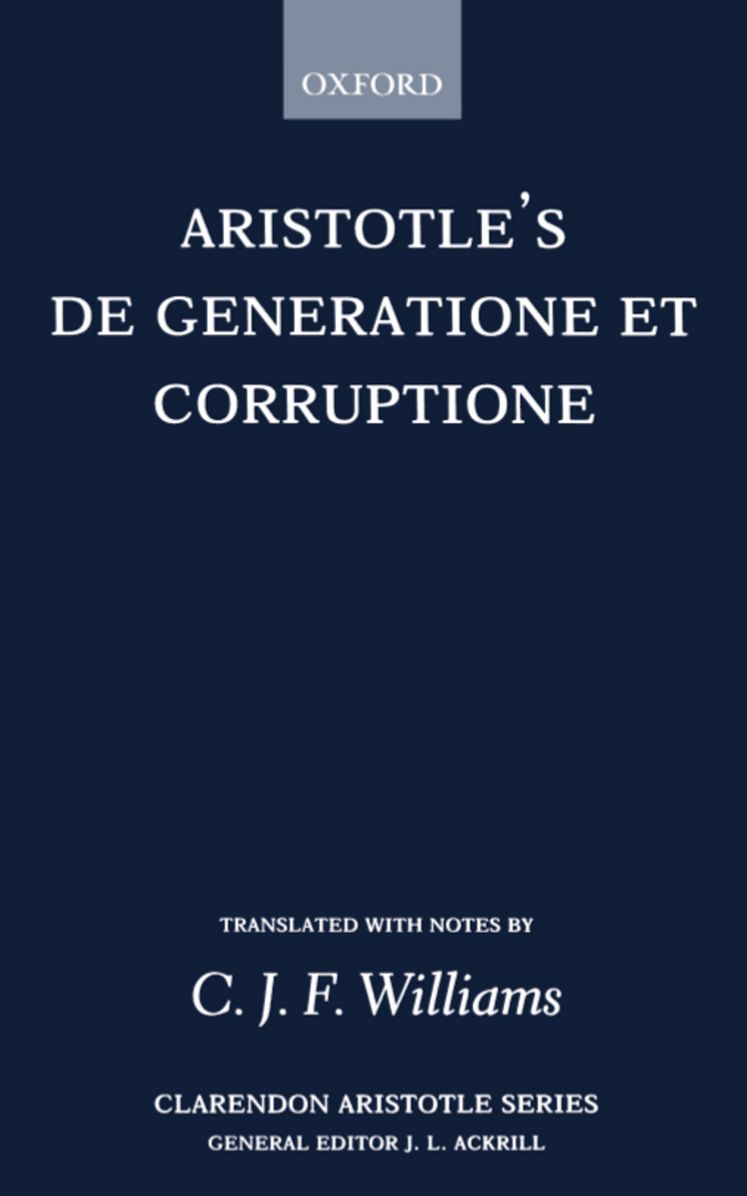Aristotle's De Generatione et Corruptione