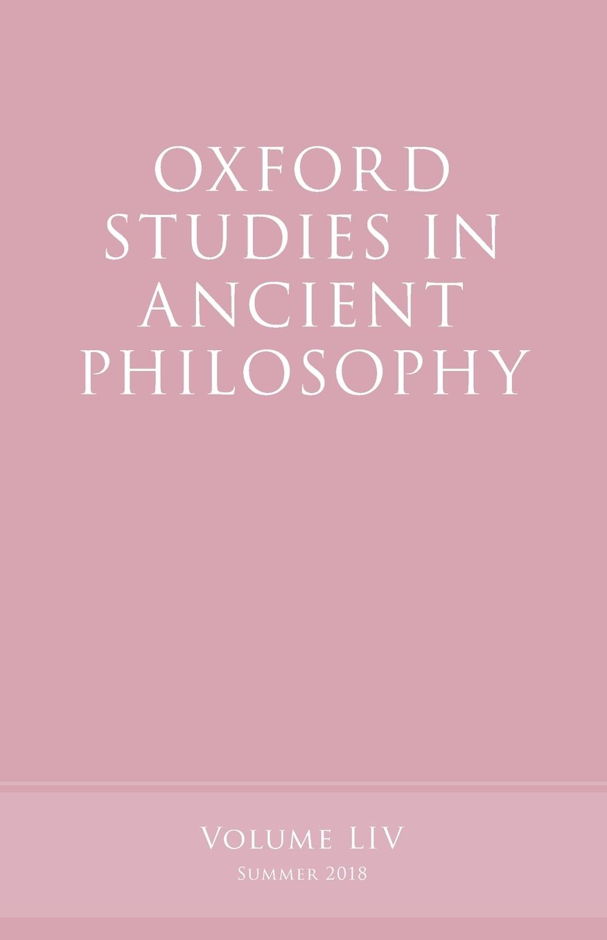 Oxford Studies in Ancient Philosophy, Volume 54