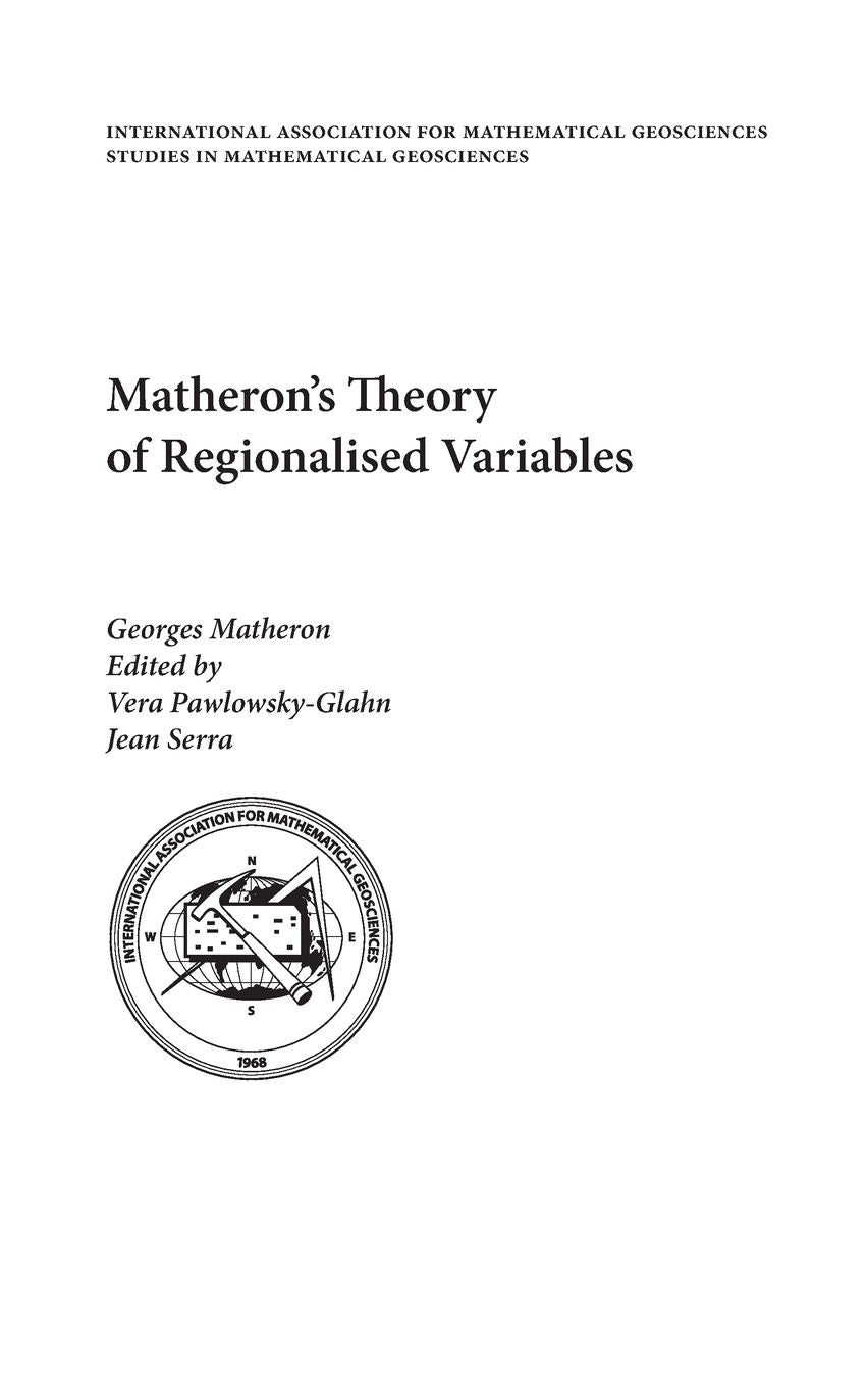 Matheron's Theory of Regionalized Variables