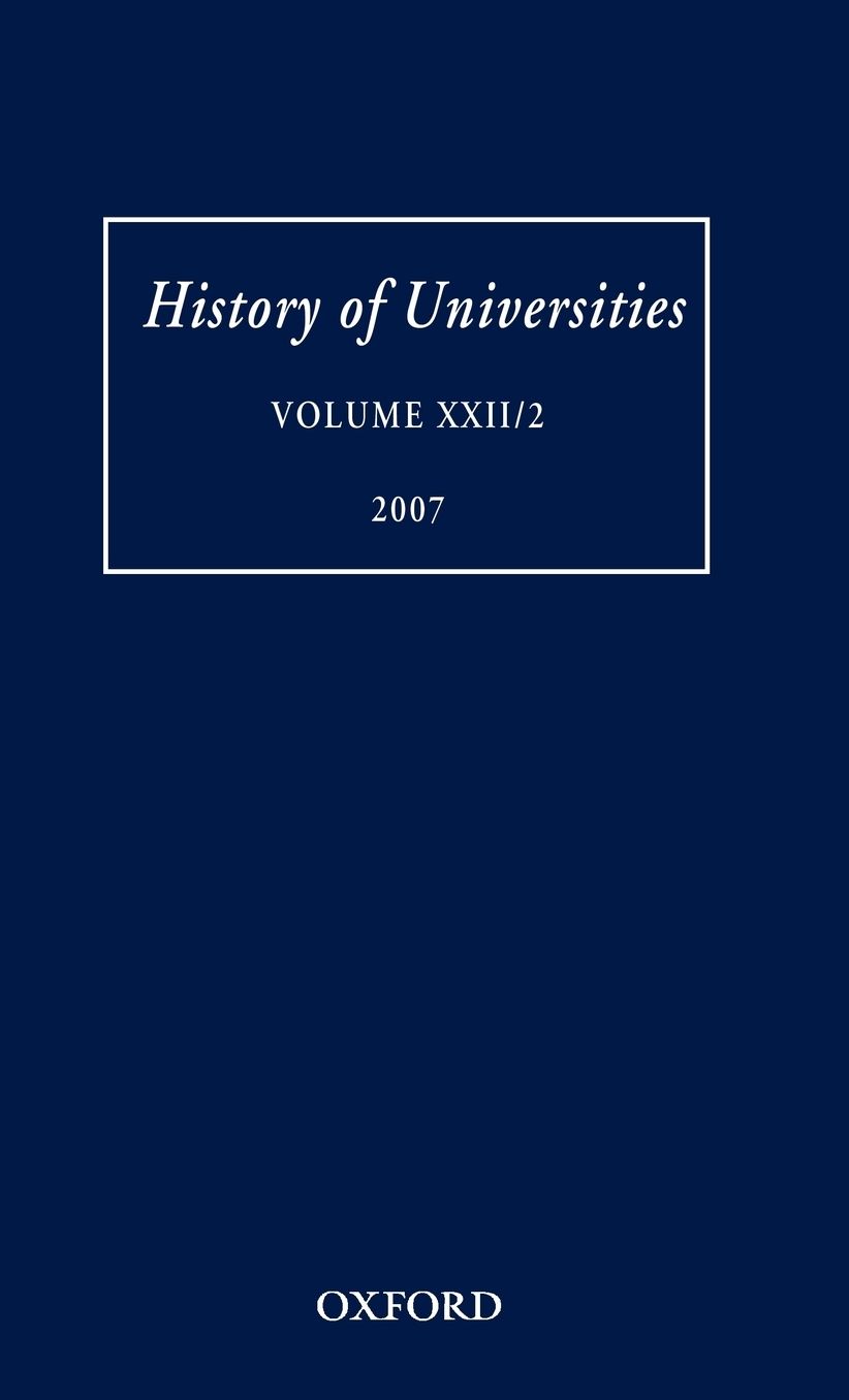 History of Universities: Volume XXII/2