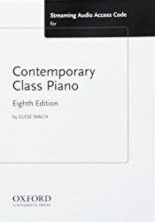 Contemporary Class Piano Streaming Audio Access Code Card