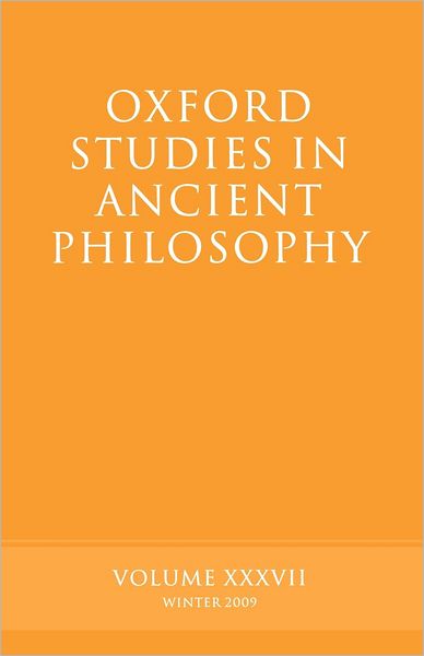 Oxford Studies in Ancient Philosophy