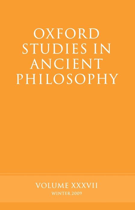 Oxford Studies in Ancient Philosophy