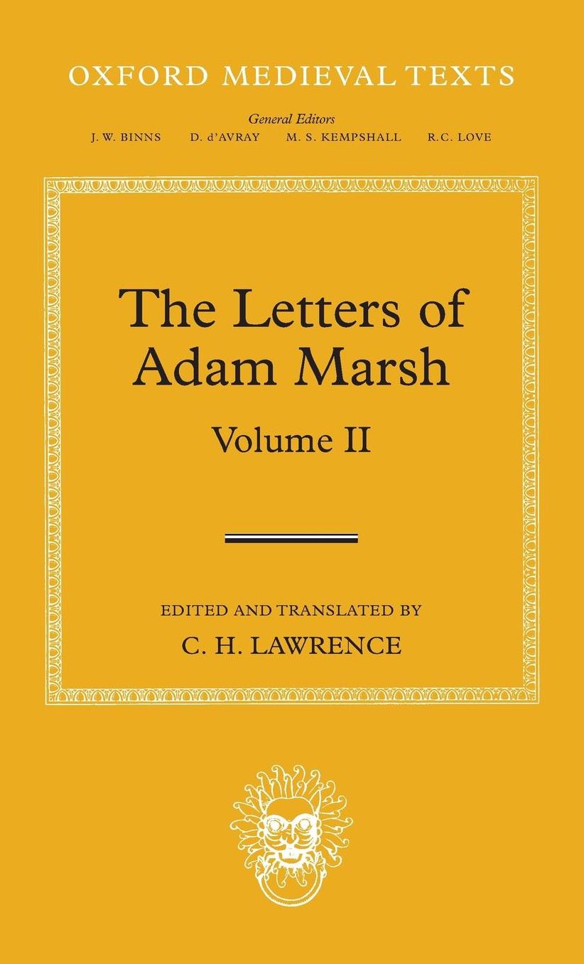 The Letters of Adam Marsh: Volume II
