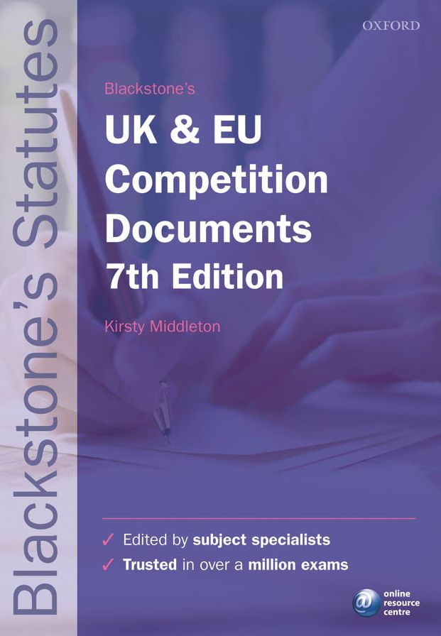 Blackstone's UK and EU Competition Documents