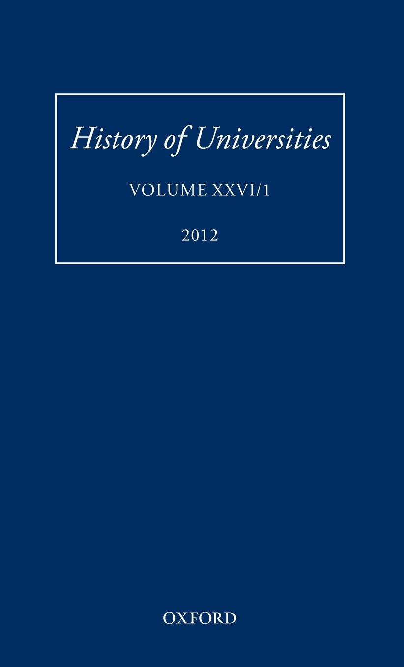 History of Universities: Volume XXVI/1