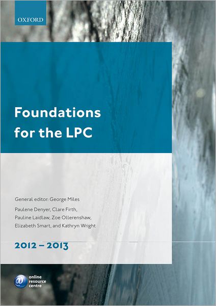 Foundations for the LPC 2012-13