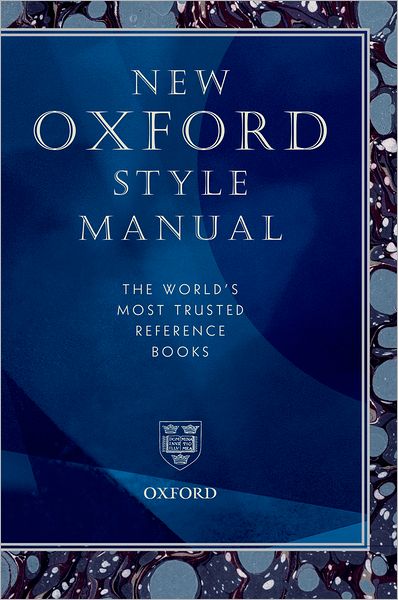 New Oxford Style Manual