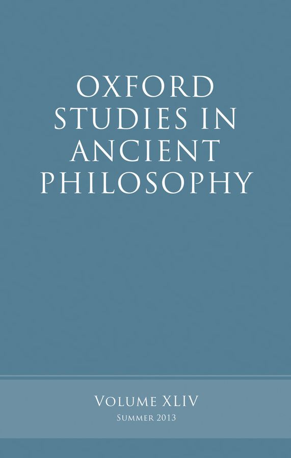 Oxford Studies in Ancient Philosophy: Volume 44