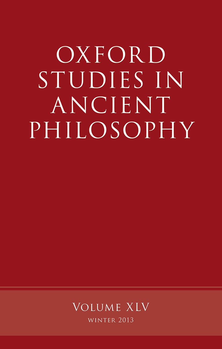 Oxford Studies in Ancient Philosophy: Volume 45