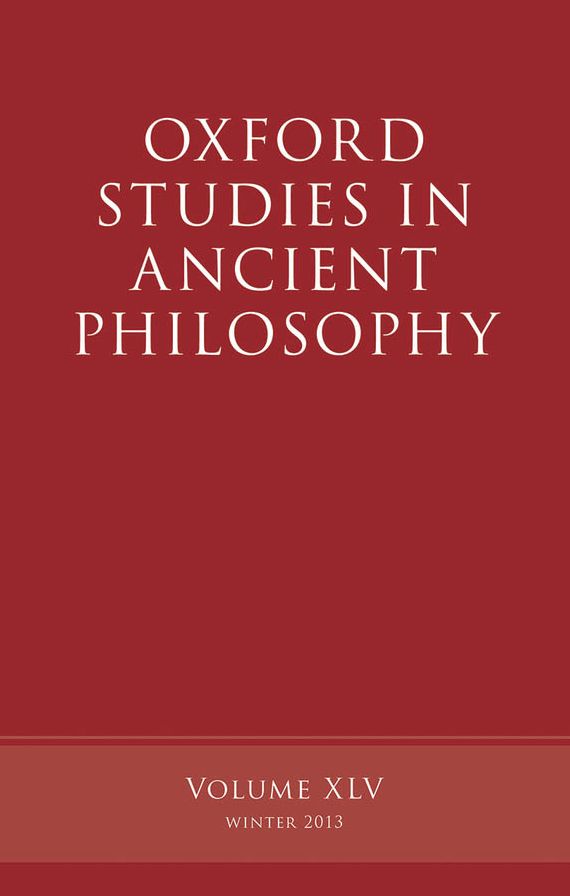 Oxford Studies in Ancient Philosophy: Volume 45