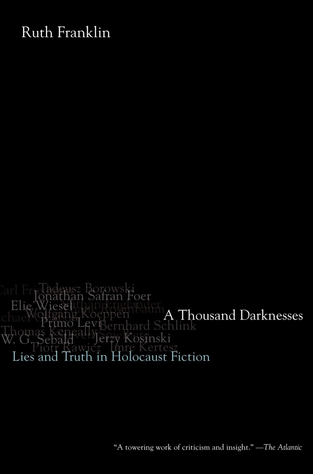 A Thousand Darknesses: Lies and Truth in Holocaust Fiction