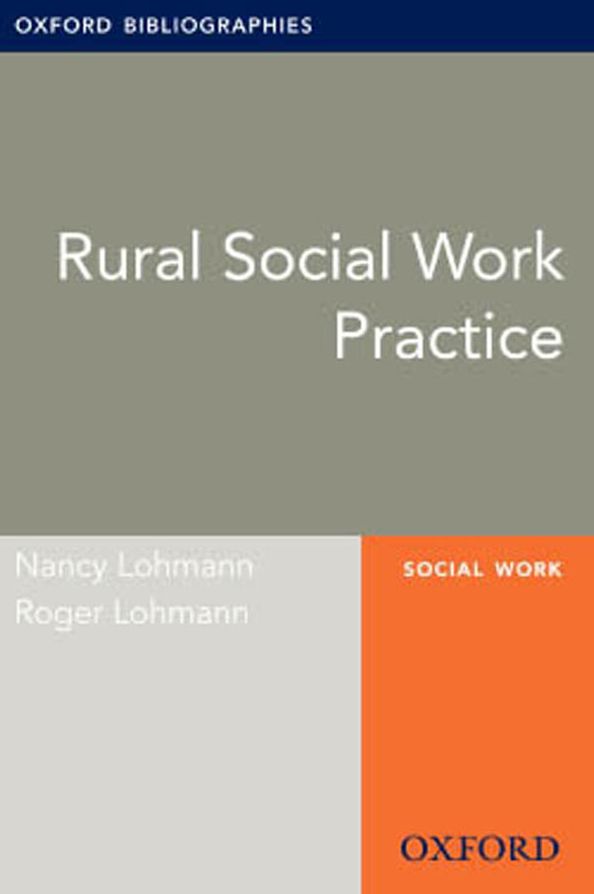 Rural Social Work Practice: Oxford Bibliographies Online Research Guide