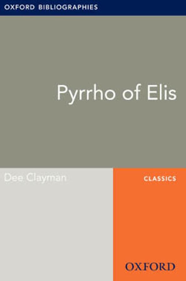 Pyrrho of Elis: Oxford Bibliographies Online Research Guide