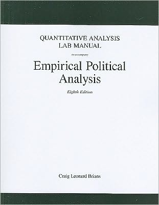 Quantitative Analysis Lab Manual for Empirical Political Analysis
